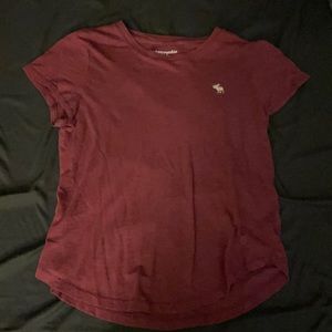 Burgundy Abercrombie Kids T-shirt